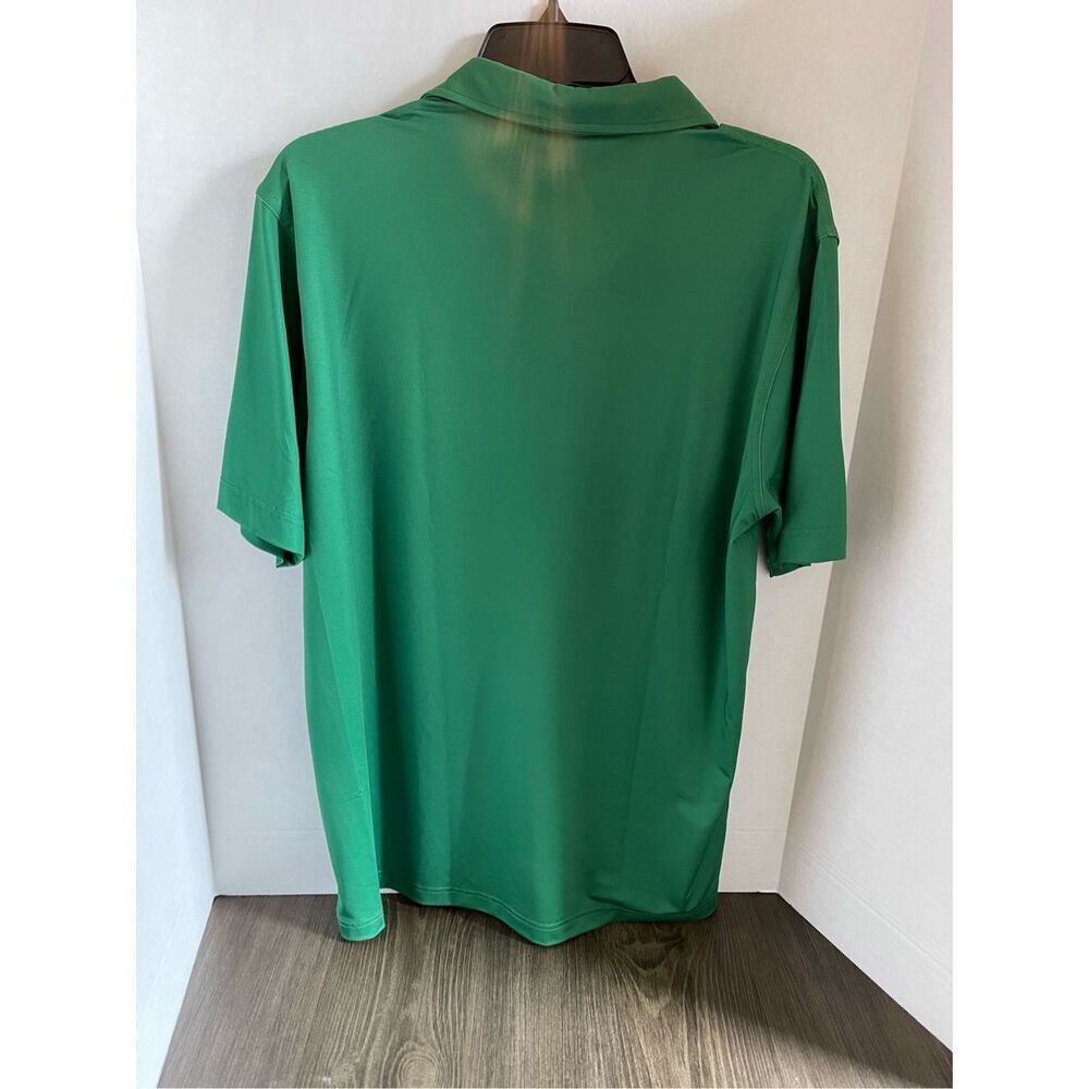 Waggle Green Gold polo with Yellow DUDE embroidered logo on left chest A24 - Picture 5 of 5